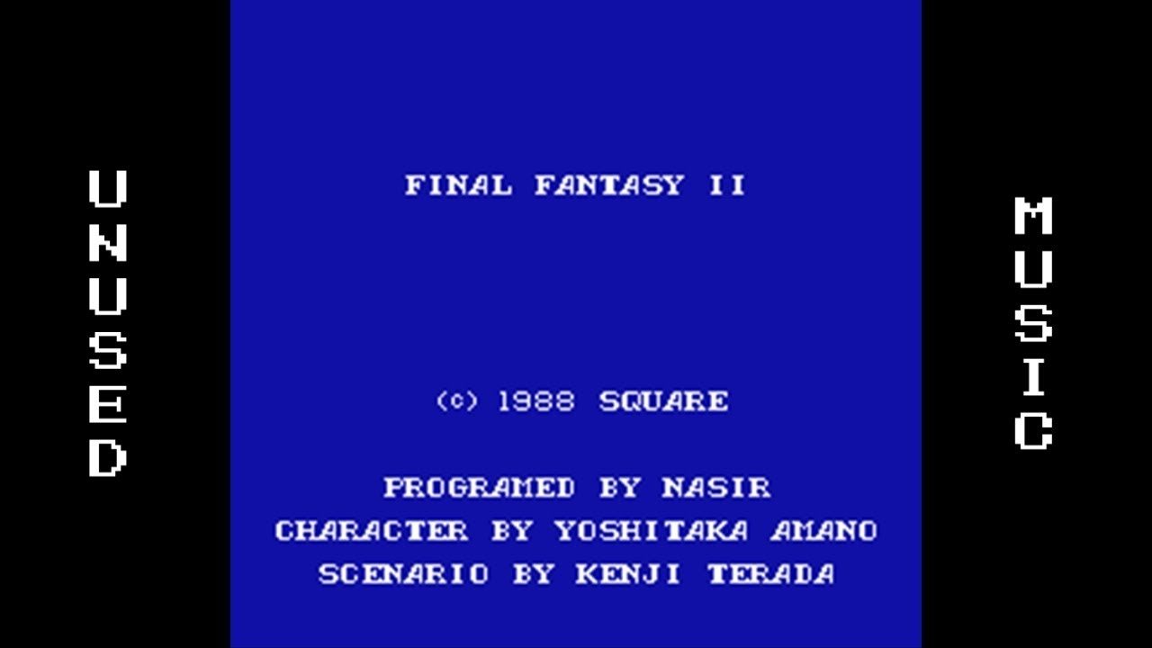Final Fantasy II (NES) Unused Music - Boss Battle A