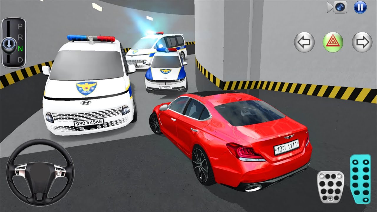 New Genesis G70 & Police Cars Parking! 3D Driving Class 2026 Car Simulator Game Android