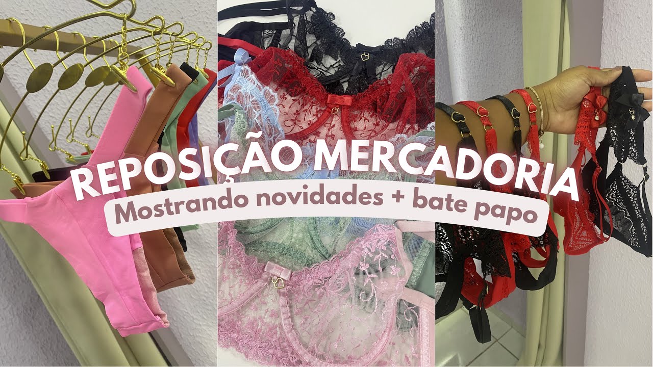 REPO: Conjunto sem bojo + calcinhas | LOJA FÍSICA MODA ÍNTIMA/LINGERIE | Empreendedorismo feminino 