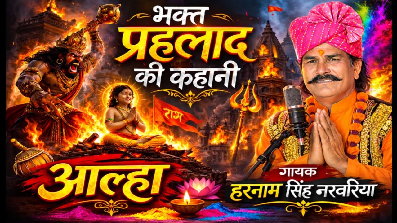 होलिका दहन आल्हा 💓!! भक्त प्रह्लाद की कहानी ✍️गायक हरनामसिंह नरवरिया !! क्या होलिका पूज्यनीय है 🤣