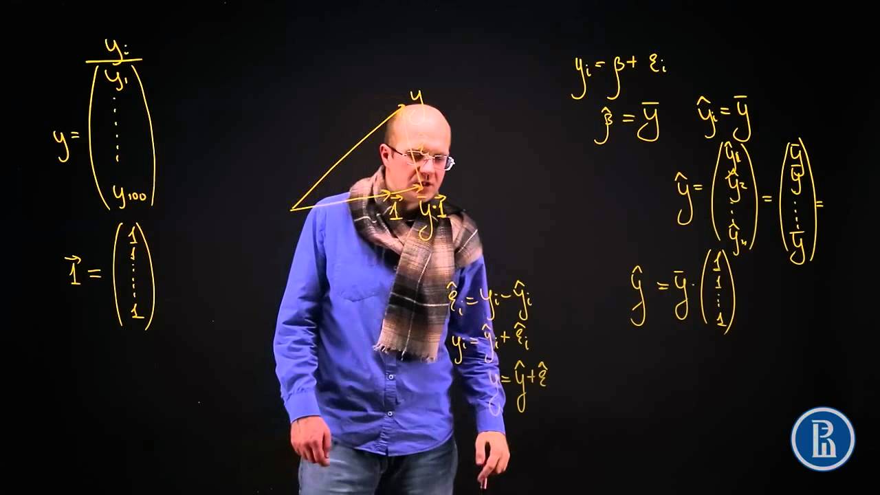Геометрическая иллюстрация МНК без регрессеров
