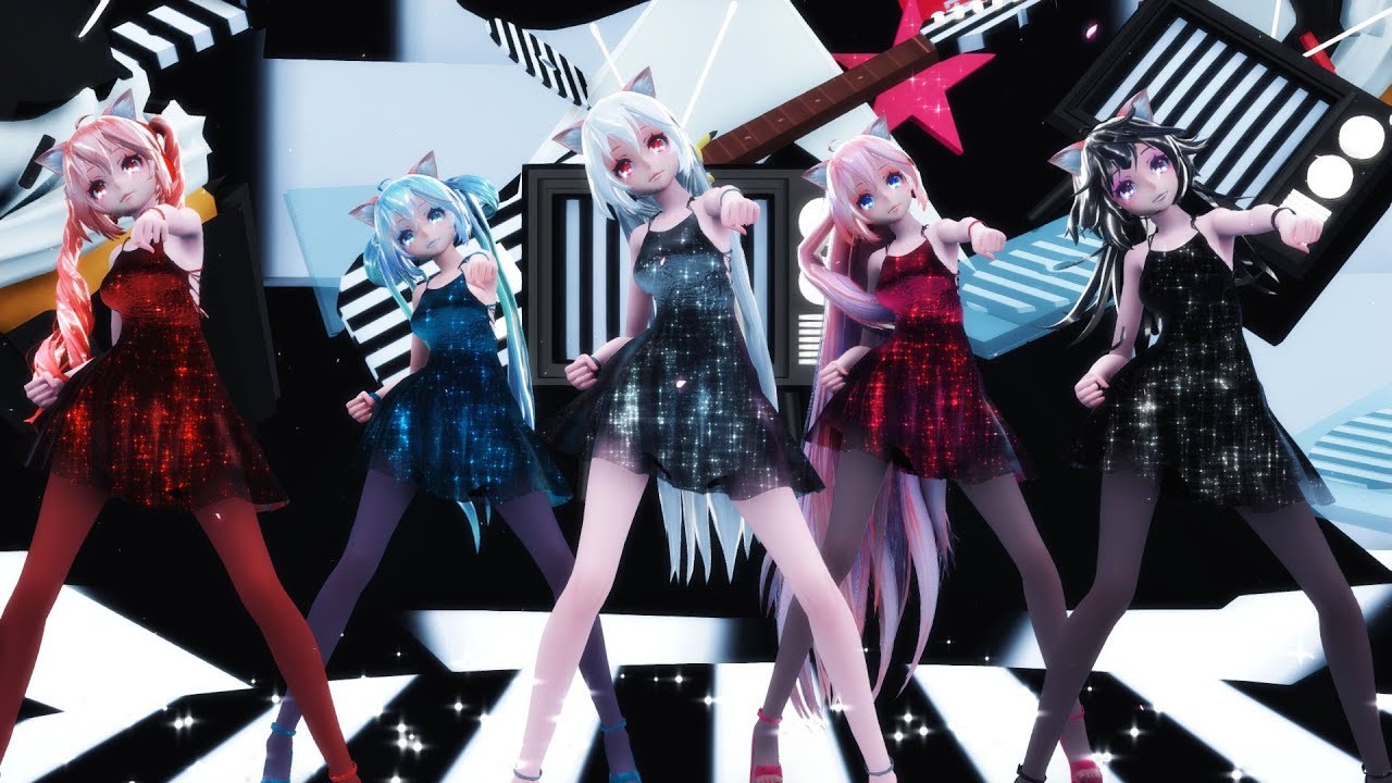 ♥ MMD 4K ♥ Red Velvet 레드벨벳 'Ice Cream Cake' •Haku Miku Luka Haku Guest❤◕㉨◕❤