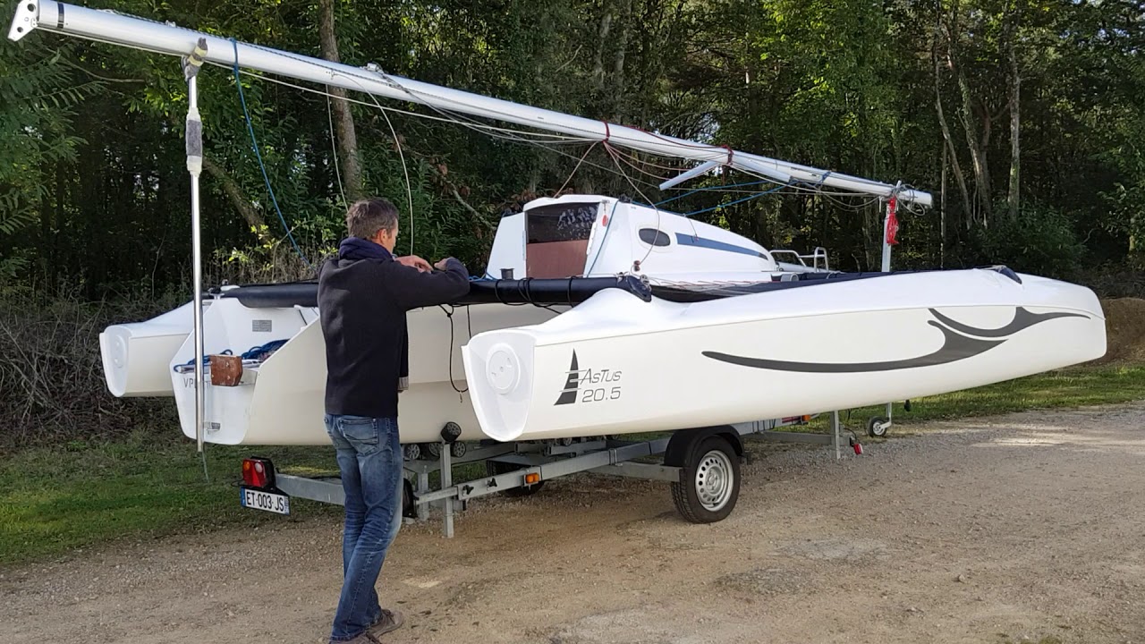 video depliage flotteur à terre