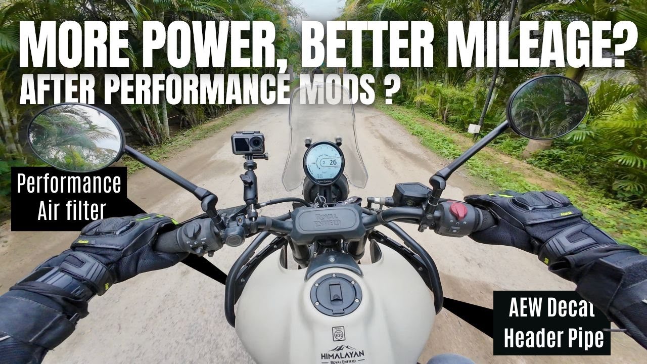 Himalayan 450 - Mileage Test after Performance Modifications - Decat Header and AirFilter 😎