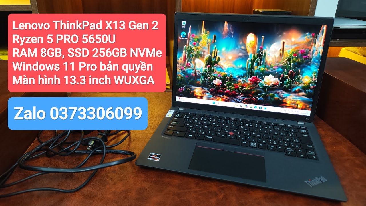 11/03 🔥Pin Đầy 100% Cấu Hình Mạnh Lenovo ThinkPad X13 Gen2. Ryzen 5 PRO 5650U/RAM 8GB/SSD 256GB NVMe
