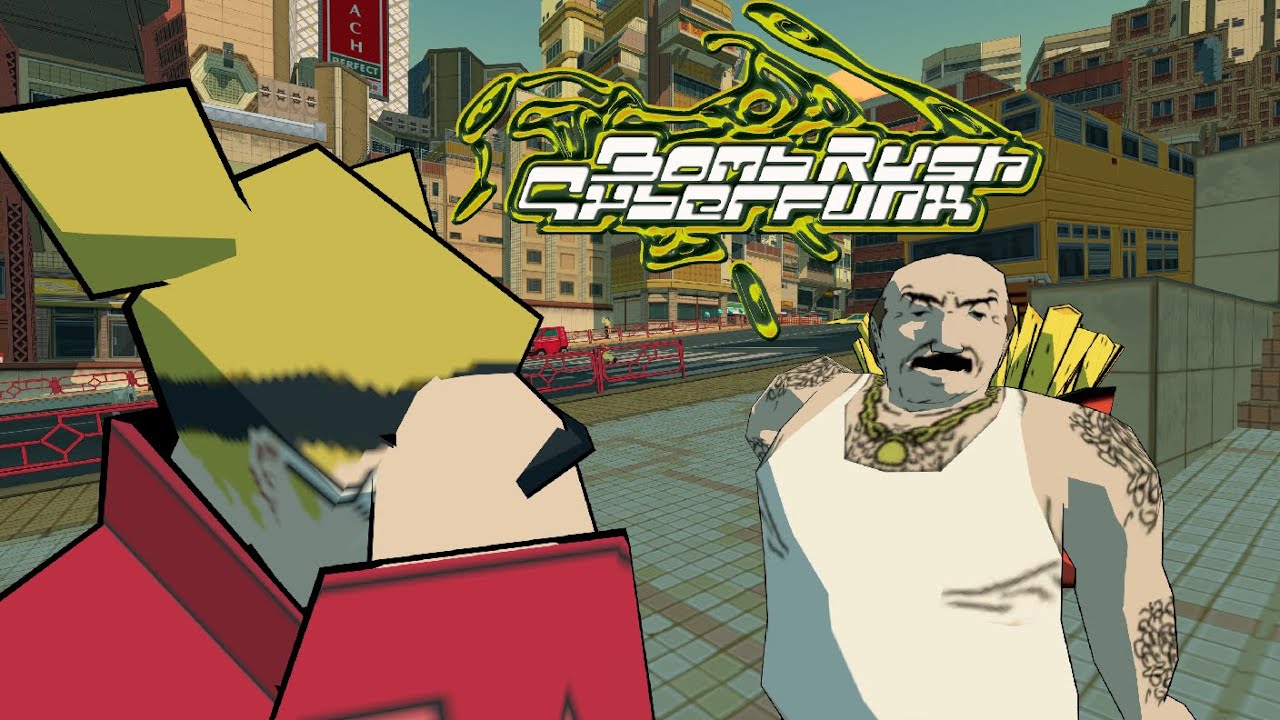 Carl and Frylock hit the streets in Bomb Rush Cyberfunk