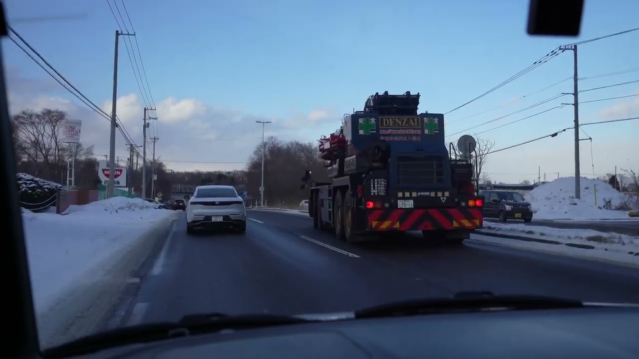【車載動画】２０２６年１月　北海道千歳市街〜恵庭市街　国道３６号線