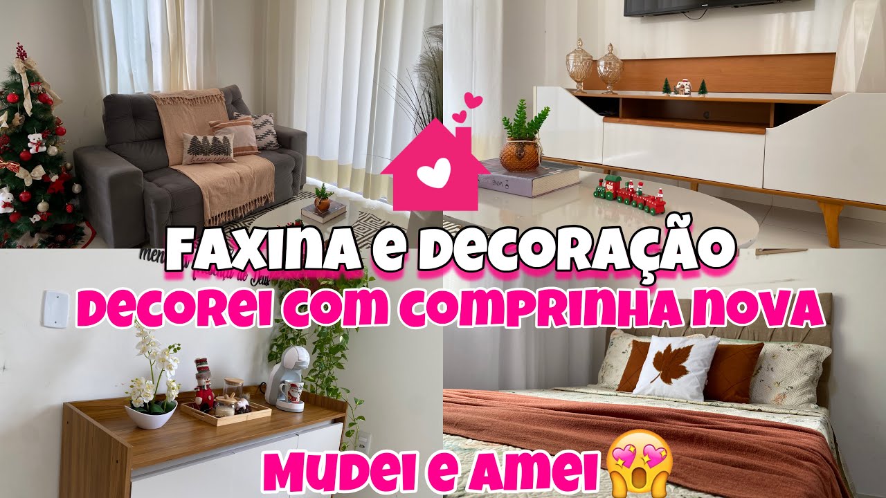 FAXINA E DECORA&Ccedil;&Atilde;O NA CASA|MUDAN&Ccedil;A NA DECORA&Ccedil;&Atilde;O DAS SALAS|DECOREI COM COMPRINHA NOVA|E AMEI#limpeza