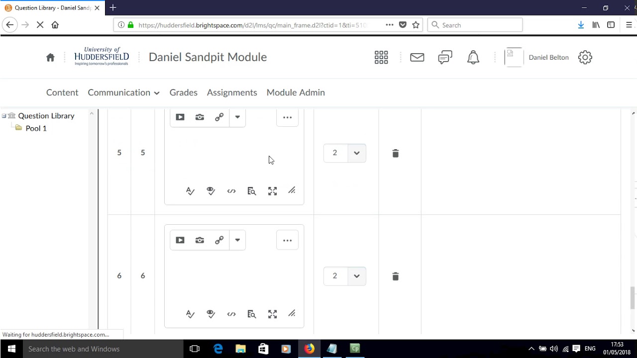 How to create matching questions in Brightspace