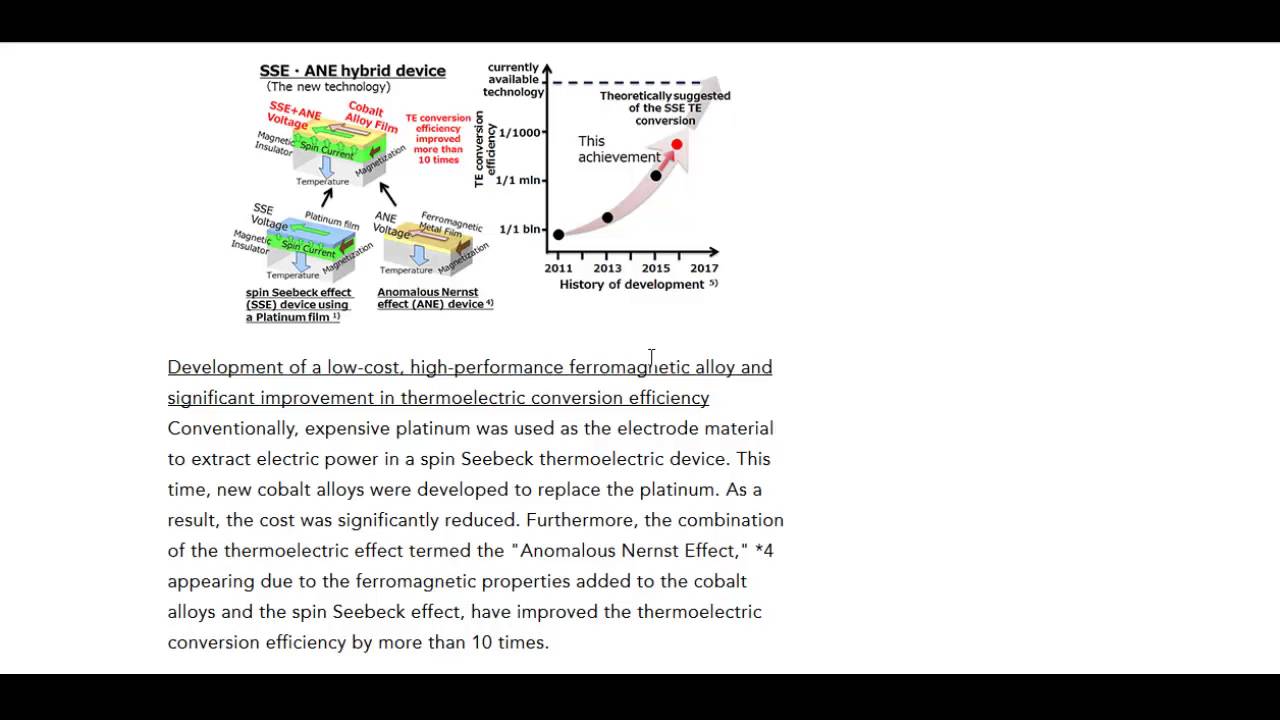 New Seebeck Thermo Electric Device is 10x Better