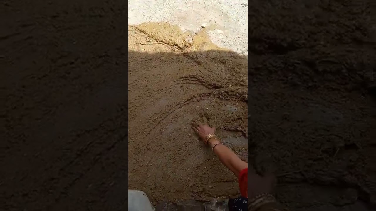 Angan Ki lipai Gau Mata ke Gobar se