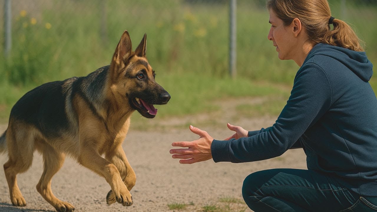 Adoptierter Schäferhund kann nicht laufen – doch was dann passiert, rührt seine Retterin zu Tränen