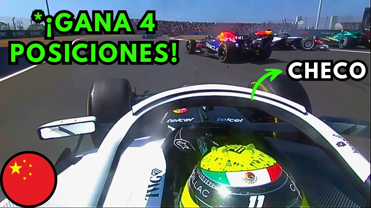 La Increíble Largada De CHECO PÉREZ En La Carrera Sprint | Vista Desde Todas Las Cámaras China 2026