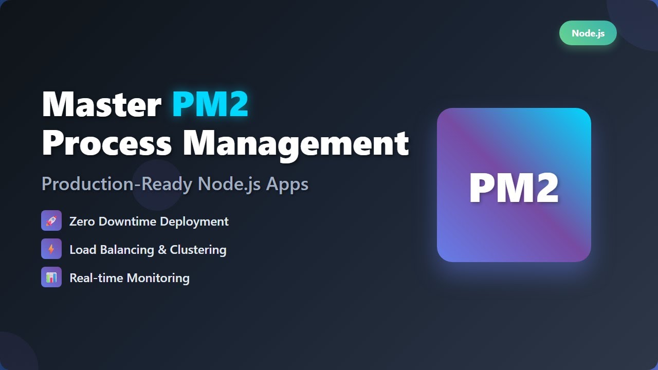 Node.js Process Management with PM2: The Ultimate Beginner's Guide