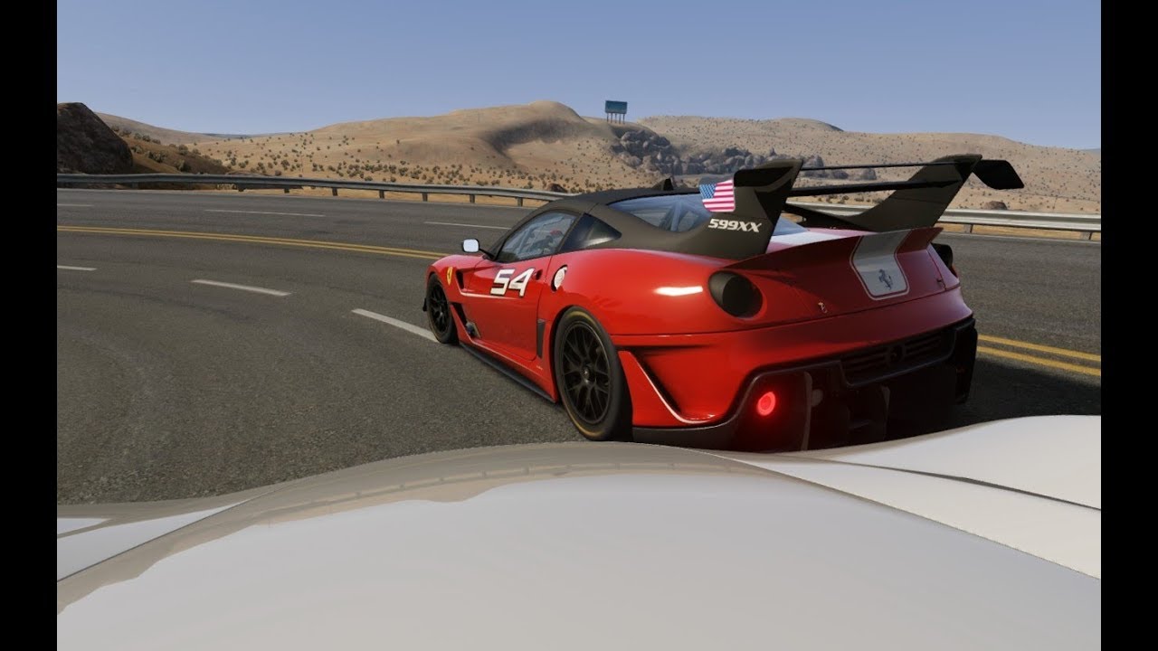 Citroen GT vs Ferrari 599XX Evo External Camera at Black Cat Country