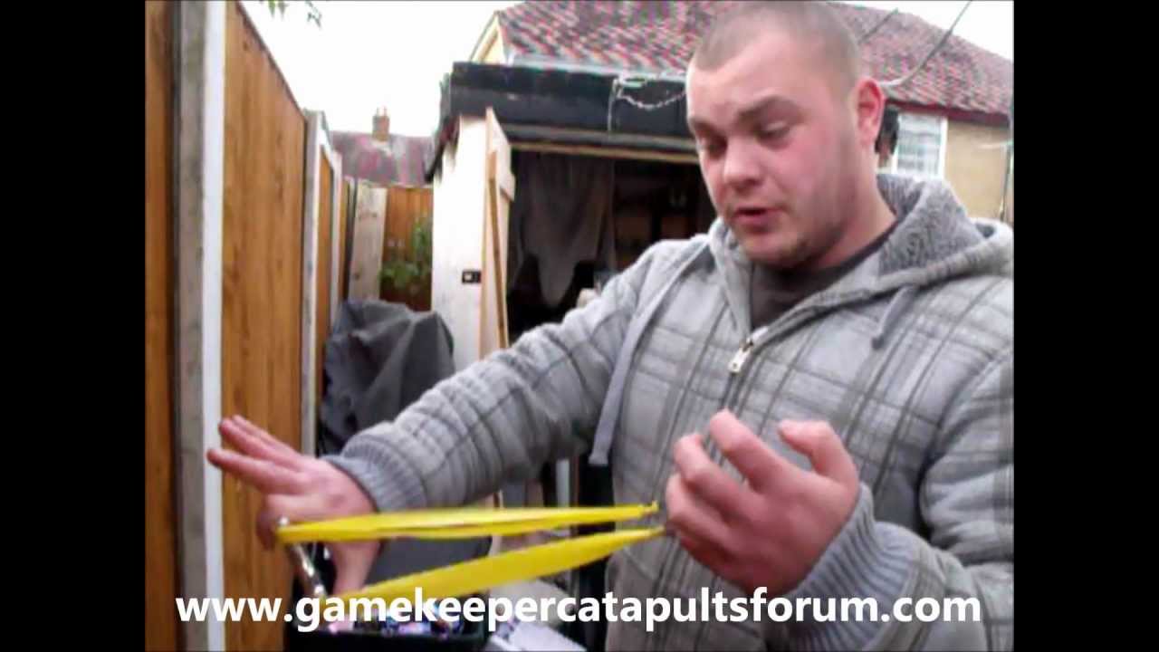 ASDA FLATBANDS FULL CHRONY TEST WITH VARIOUS AMMO, CATAPULT / SLINGSHOT