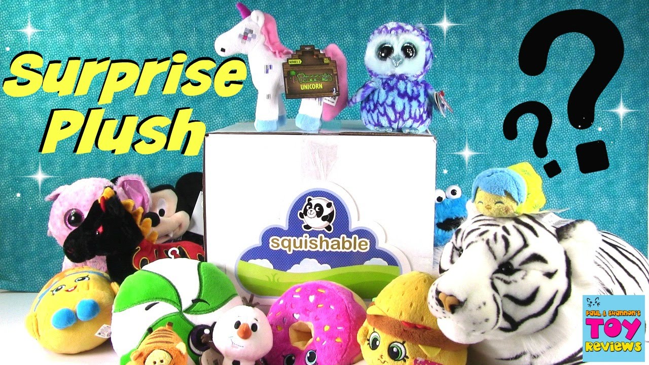 Surprise Squishable Mystery Plush Unboxing | Super Squishy Fun | PSToyReviews