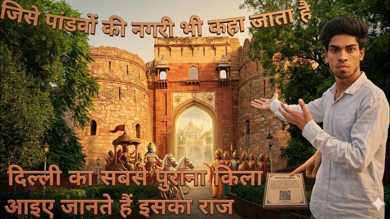 पता चल गया आख़िर किया है दिल्ली का सबसे पुराना किला का   रहस्य Delhi purana fort 