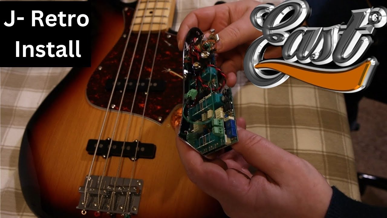 John East J-Retro Jazz Bass Preamp Install- Easy Install and no solder required.