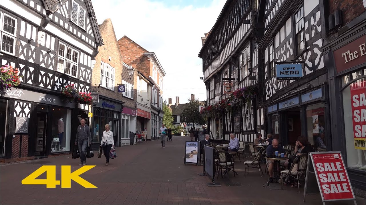 Nantwich Walk: Town Centre【4K】