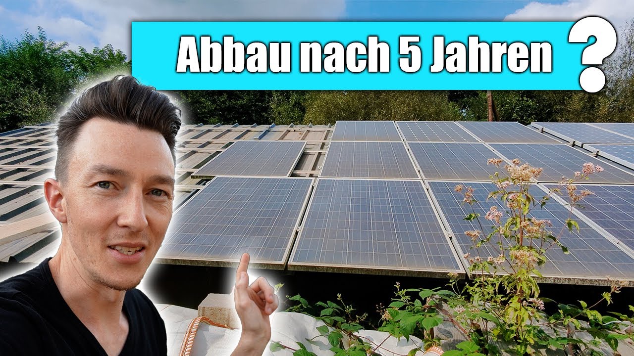 Photovoltaikanlage ABBAUEN nach nur 5 Jahren?