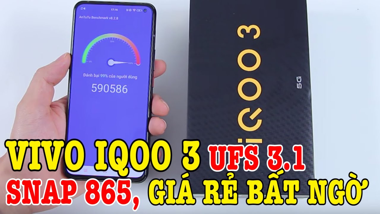 Mở hộp Vivo iQOO 3 UFS 3.1 SIÊU NHANH, SNAP 865 SIÊU RẺ