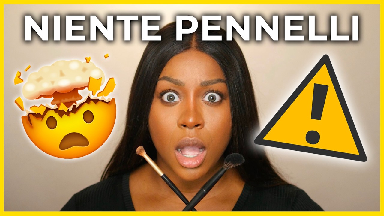 MI TRUCCO SENZA I PENNELLI 😭 NON SIETE PRONTI PER QUESTA CHALLENGE