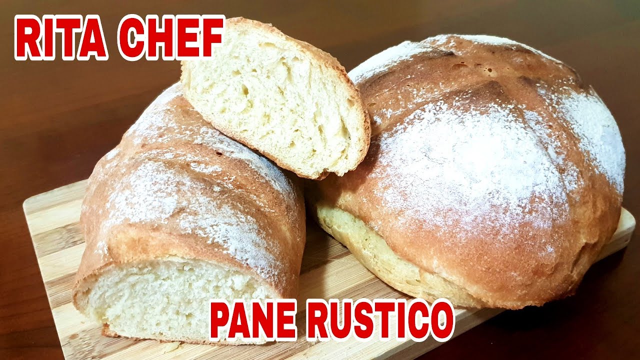 PANE RUSTICO FATTO IN CASA⭐RITA CHEF | Croccante all'esterno e soffice all'interno.