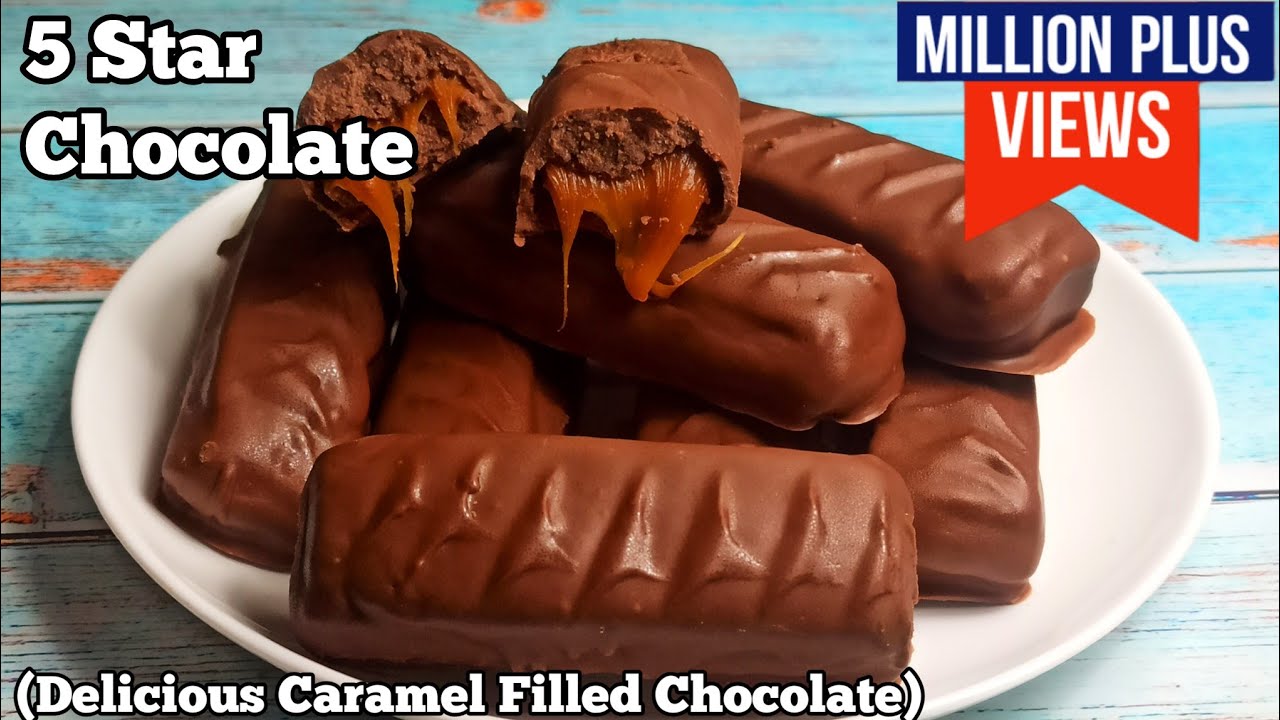 Homemade 5-Star Chocolate Recipe with Caramel Filling ~ Step-by-Step Guide |