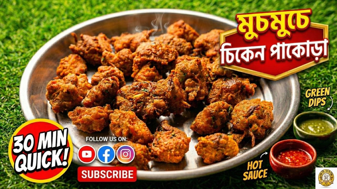 Crispy Chicken Pakora Recipe | মুচমুচে চিকেন পাকোড়া বানানোর সেরা উপায়!