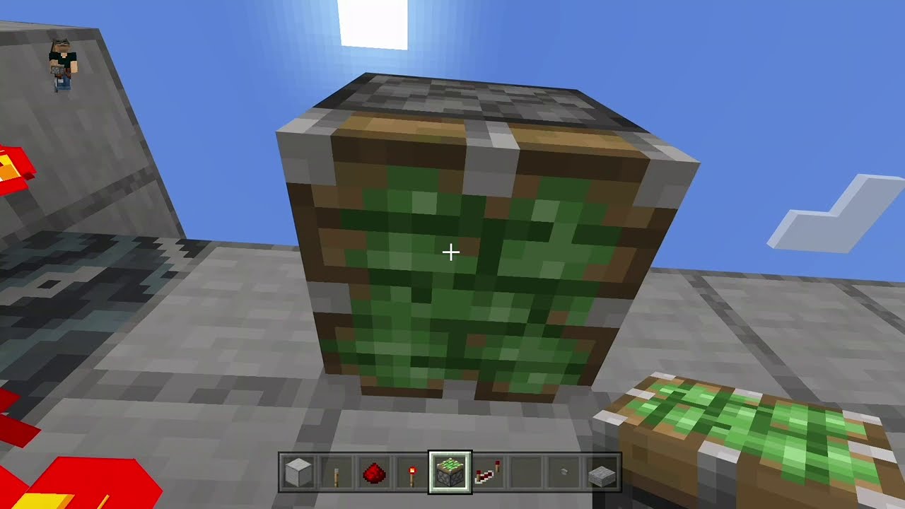 How to Build a Hipster Door in Minecraft Bedrock Edition 1.16 IOS XBOX ANDROID PS4 WINDOWS 10