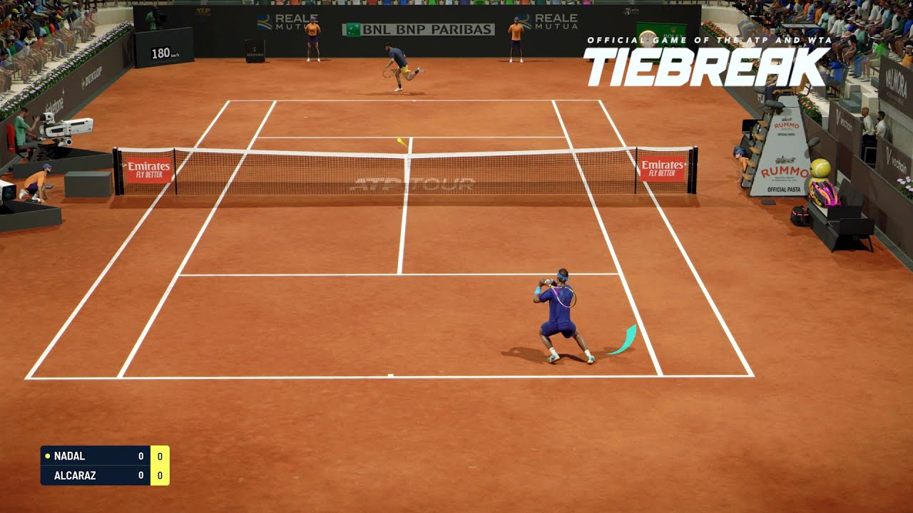 TIEBREAK - Carlos Alcaraz Vs Rafael Nadal I Rome Masters I Legendary AI (PS5)