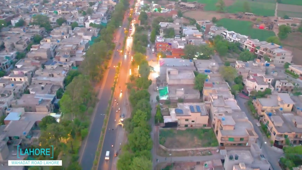 Lahore's Aerial View McDonald's Wahdat Road to Karim Block Signal By Aerial Films V-2