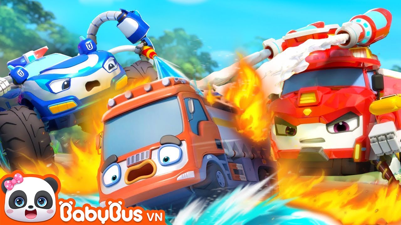 Biệt đội siêu xe chữa cháy | Những chiếc xe vui nhộn | Nhạc thiếu nhi vui nhộn | BabyBus