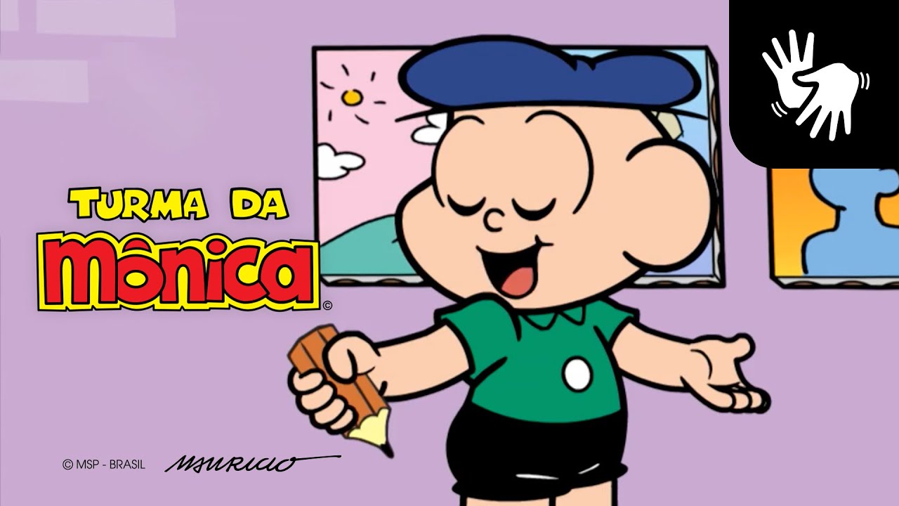 👋😃👋[LIBRAS] Arte na Praça | Turma da Mônica