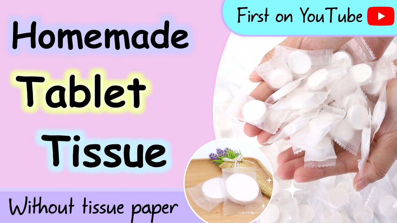 How to make tablet towel tissue at home | DIY tablet towel | Homemade magic  compressed towel tablet