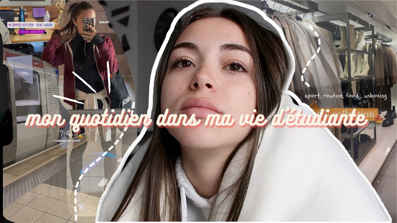 une semaine dans ma vie d'étudiante (reprise du sport, routine, food, unboxing, tips étudiants) ep.5