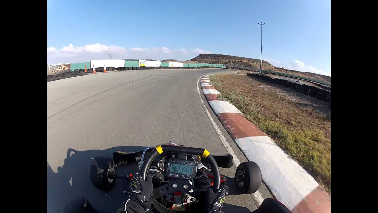 Daytona raceway Cyprus ROK senior karting Ioannis Spanias-free practise