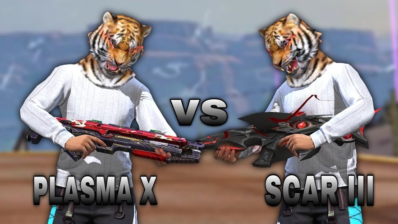 TIGRE BLANCO PLASMA X vs SCAR III cual será la mejor en preciso en mira en solo vs squad ?