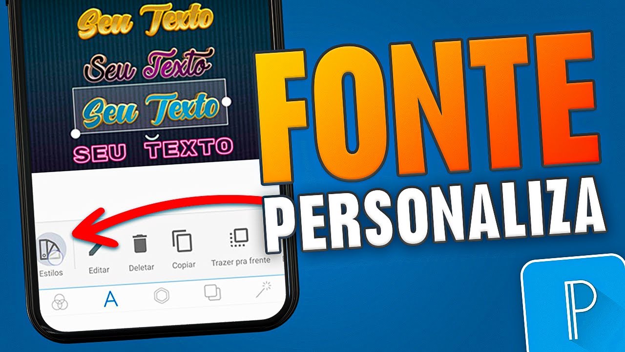 FONTES PERSONALIZADAS E COM EFEITOS NO PIXELLAB
