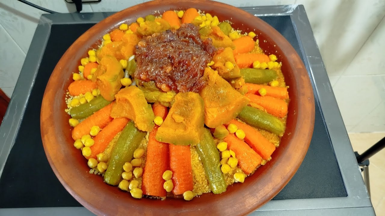كسكس مغربي 💯 بالقمح الكامل couscous marocain 💯