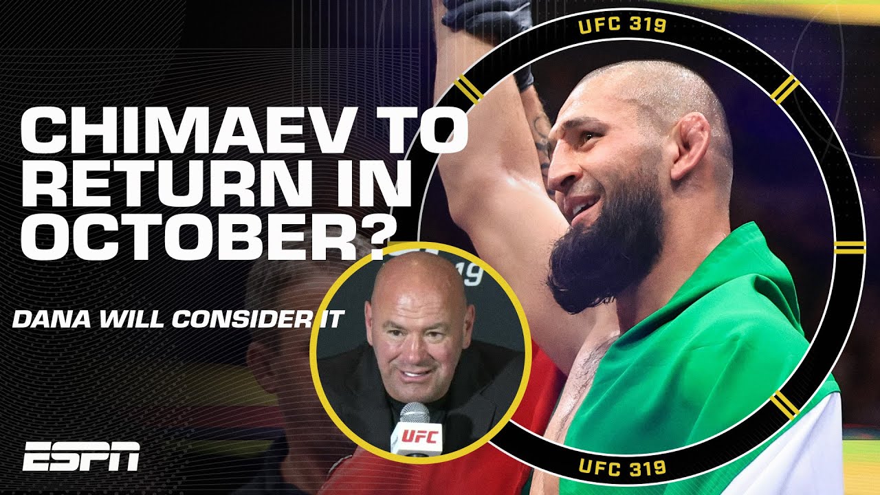 Dana White says he&rsquo;d consider booking Khamzat Chimaev for Abu Dhabi | UFC 319 Post Show