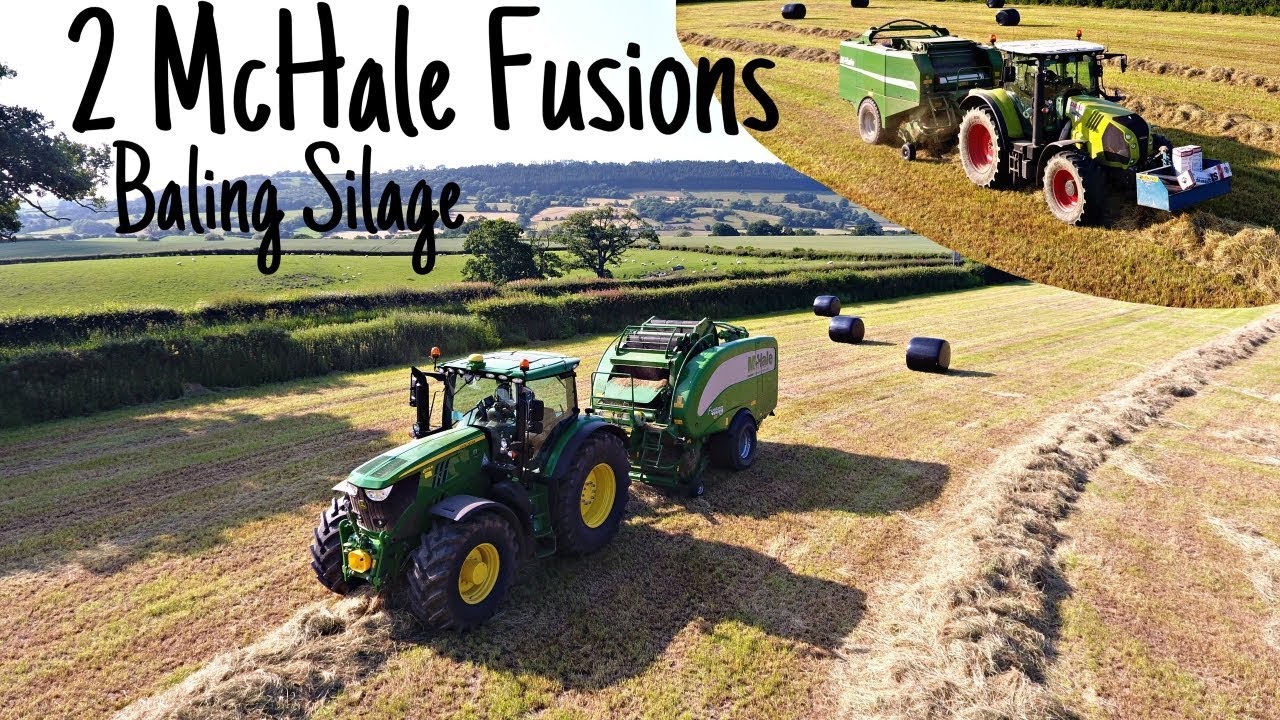 2 McHale Fusions Baling Silage