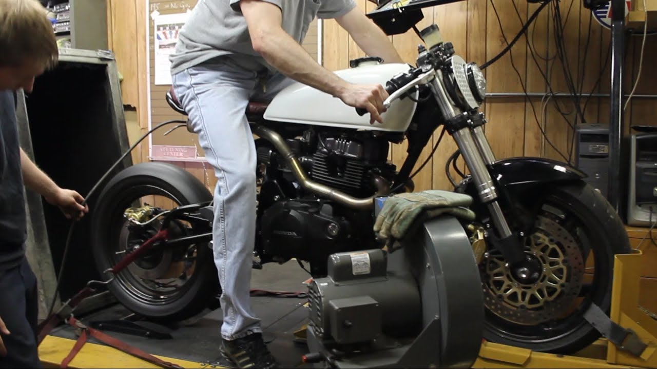 Wrench Tech Racing's custom CM450 exhuast note on the dyno