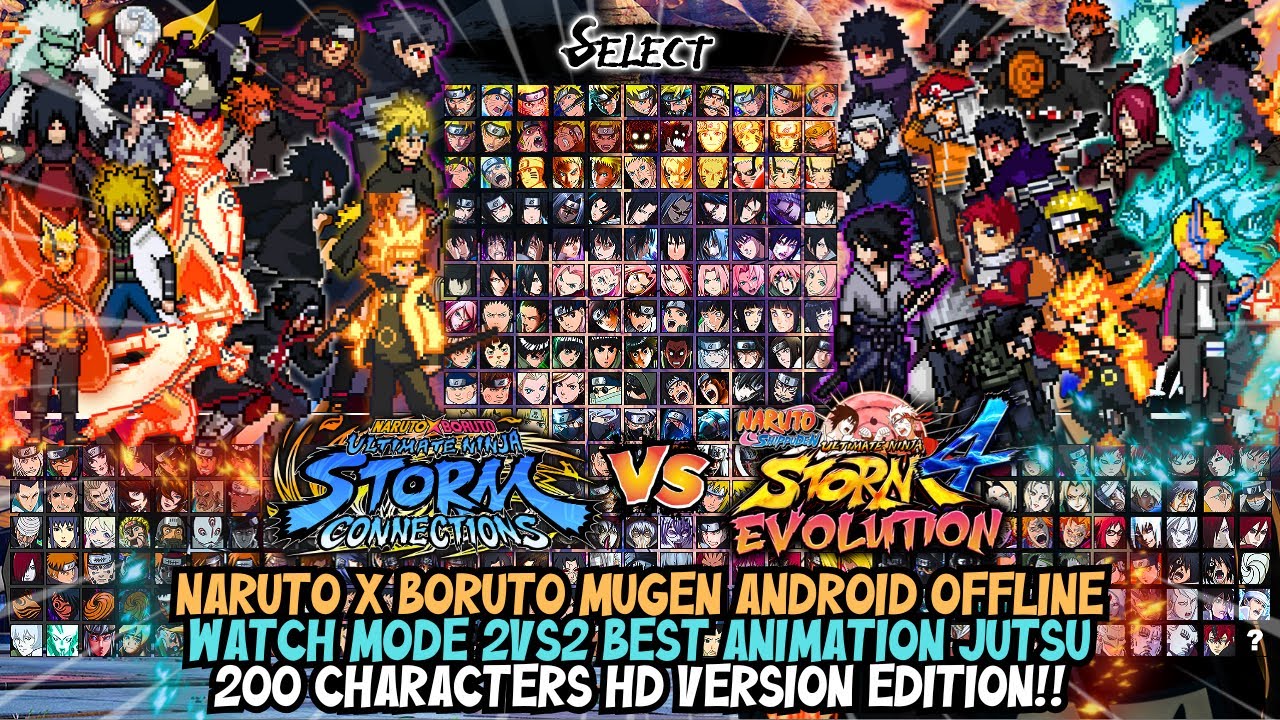NEW‼️ NARUTO X BORUTO STORM CONNECTIONS MUGEN (200 CHARACTERS) - ANDROID OFFLINE HD VERSION 2026💯🔥