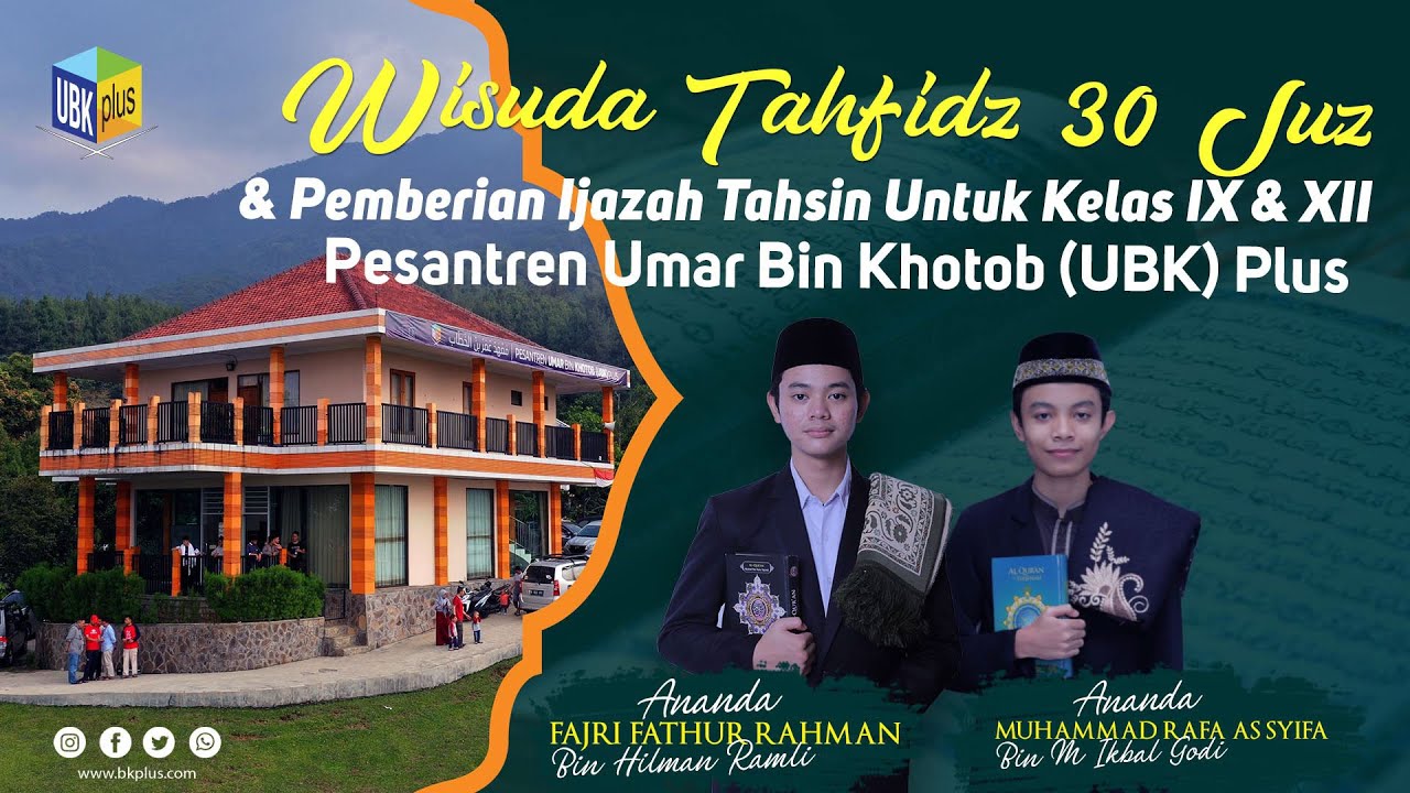 Wisuda Tahfidz 30 Juz & Pemberian Ijazah Tahsin untuk Kelas IX, XII