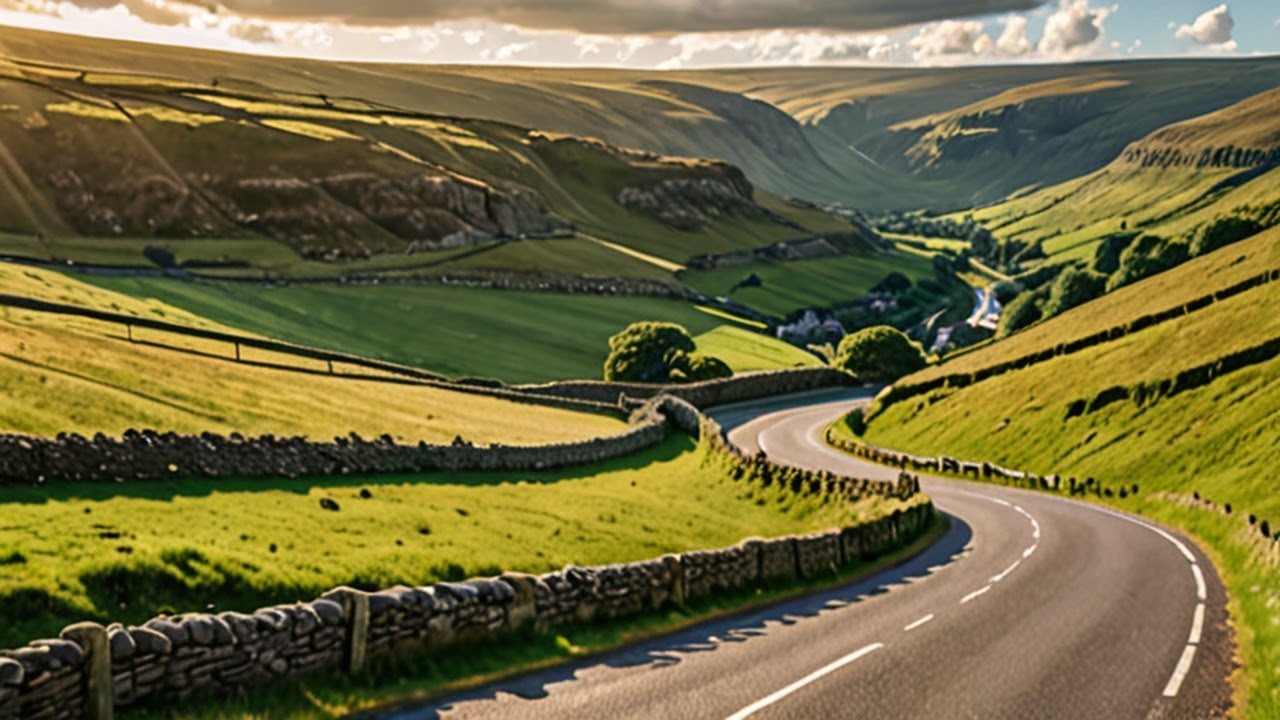 Tranquil Piano Melodies & Breathtaking Views: Swaledale Valley, Yorkshire Dales National Park