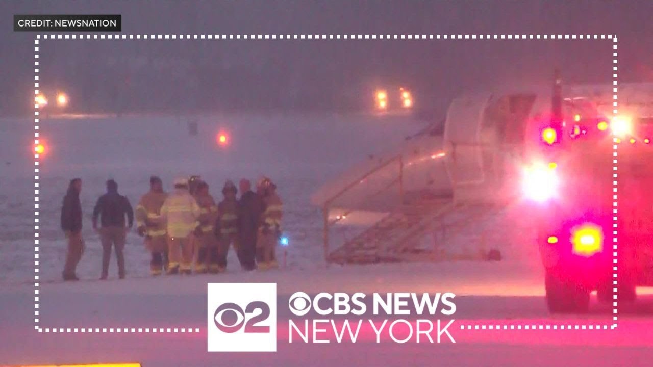 American Airlines plane slides off runway in Rochester