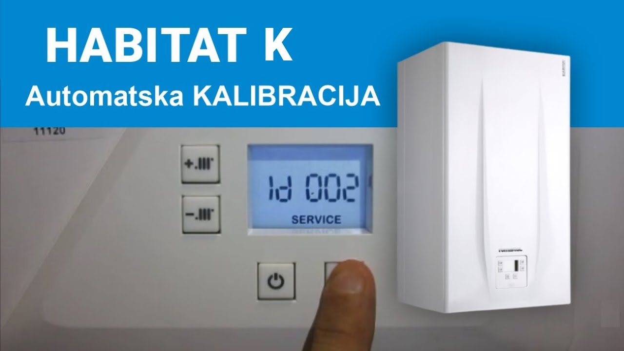 Gasni kotao HABITAT K - servisna uputsva automatska kalibracija