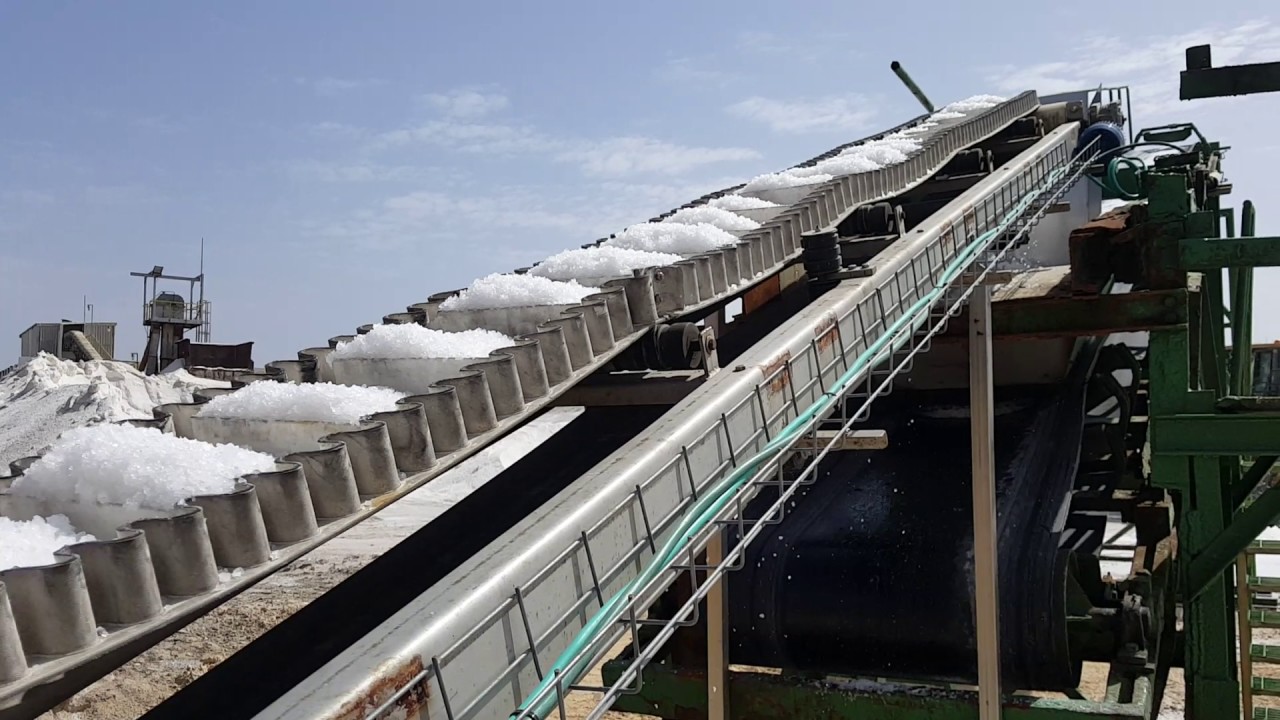 salt washing helical drum conveyor